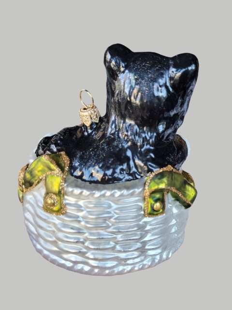 Bombka formowa: Kotek w koszyku (196) D