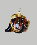 Bauble form: Red and black fish with yellow dots (252) D