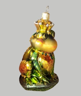 Bauble form: Frog in a crown with stones (154) H