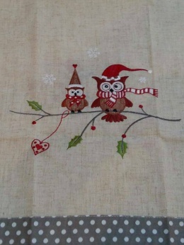 Bieżnik 40*140cm sowy - w ozdobnym pudełku (Niko 2491) -40%