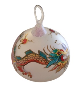 Bombka Komozja: Klosz na huku ze smokiem