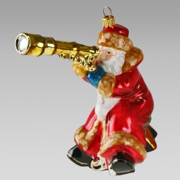 Bombka Komozja: Mikołaj z lunetą czerwony (3307K00) -10%