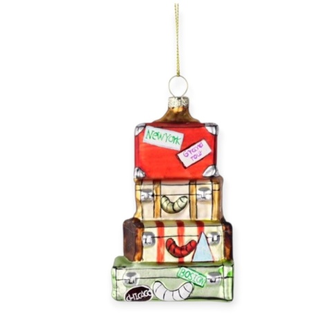 Glass bauble: Suitcase set (TG79504)