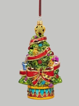 Huras Bauble: Christmas Tree with Sash (S886)