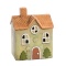 Ceramic house retro green LED (POR10734)