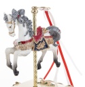 Carousel horse 20cm music box, polyresin (146570)
