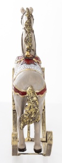 Rocking horse, medium gray, polyresin (171413)
