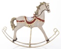 Rocking horse, medium gray, polyresin (171413)