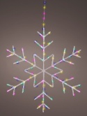 Kontur śnieżynka LED pastelowy kolorowy(491221)