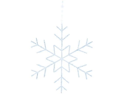 Kontur śnieżynka LED zimny biały (491220)