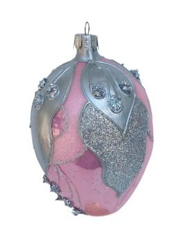 Jajko faberge szklane dekorowane 2 wzory -20%