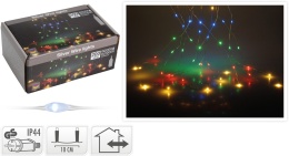 Lampki na druciku 200LED wiązka 10*200cm kolor. 240V wew/zew (228268)