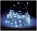 Lampki na druciku 80LED b.zimne 8f.+ timer 395cm na bat. zewn. (AX8720720)