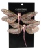Set of 2 pink dragonflies on a clip (525424)