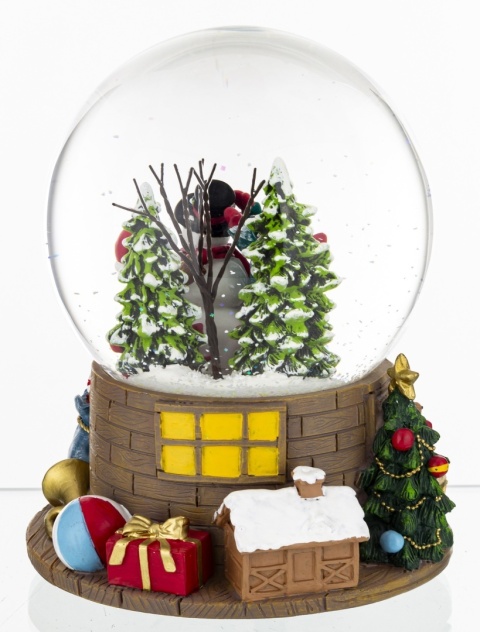 Kula wodna 12cm dzieci z bałwankiem pozytywka (165333)