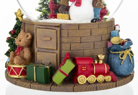 Kula wodna 12cm dzieci z bałwankiem pozytywka (165333)