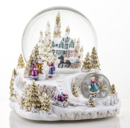 Water ball 12cm scene + small ball music box (139784)