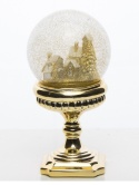 Gold water globe on base (124951)