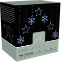 266LED cold curtain with snowflakes, 8 functions, timer, wire (AVX100620)