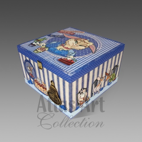 Skrzynka Atlas Art: Zajączki przy herbacie (Z0002AA)