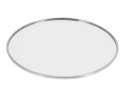 Round mirror stand, diameter 10cm, silver edge (513198)