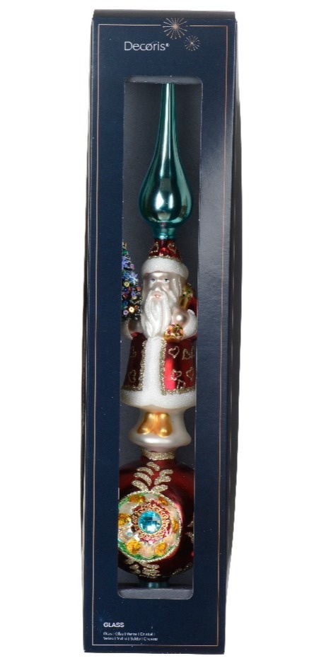 Glass spike with Santa Claus and spotlight (123455)