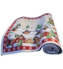 Basic tablecloth 140x240cm Santa's sleigh over the city (123)