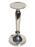 Świecznik metal. srebrny mały 23,5*11cm (IK0072)-20%