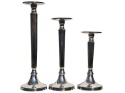 Świecznik metal. srebrny wysoki 35*11cm (IK0076)-20%