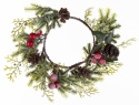 PU wreath for candle red fruits (158336)