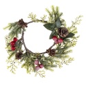 PU wreath for candle red fruits (158336)
