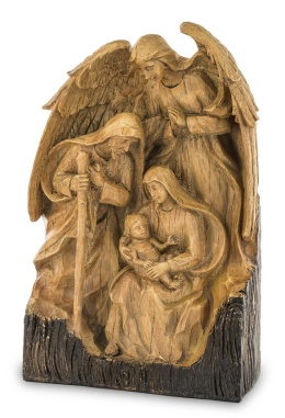 Holy Family a'la carved with an angel, polyresin, large (139513)