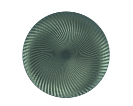 Talerz plexi pistacjowy satynowy karbowany fi 33cm (393848)