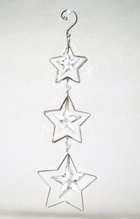 Zawieszka 3 gwiazdki metalowe z akrylowymi gwiazdkami (PS0309)-20%