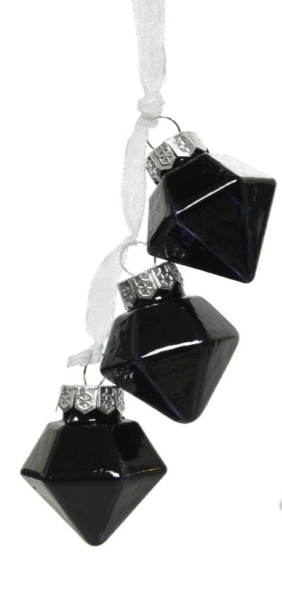 Zawieszka szklana 3 diamenty (062089) 3kolory-20%