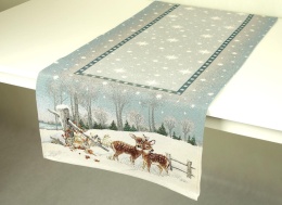 Bieżnik gobelinowy Eden 45x140cm Sarenki w lesie (SW212)