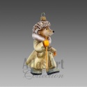 Atlas Art Ornament: Hedgehog with Basket (00791AA)