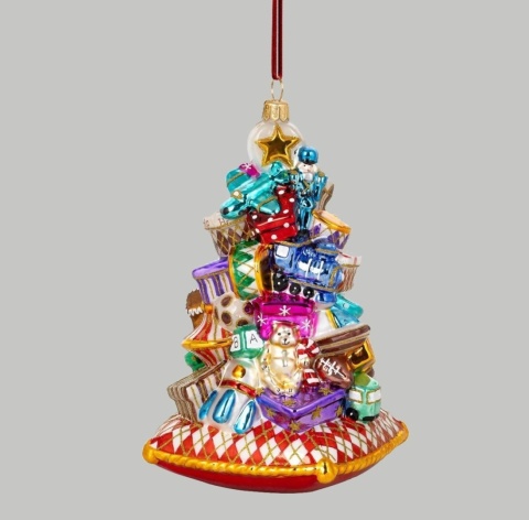 Huras Family Foundation: : Diamond-patterned Christmas Tree Cushion (HF518CL)