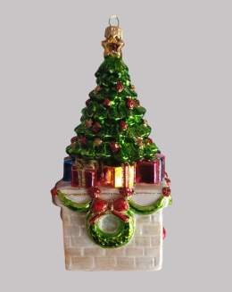 Bombka formowa: Choinka ze skarpetami (384) SZW