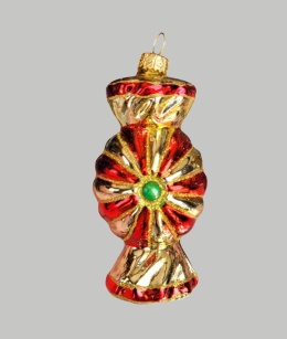 Bauble form: Candy gold red (135) M