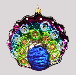 Bombka formowa: Paw kolorowy (350) SEW