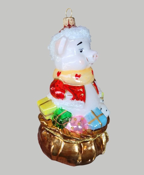 Bauble Mold: Pig in a Bag of Toys (113) SZ