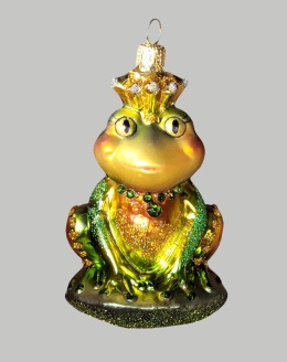 Bauble form: Frog in a crown with stones (154) H
