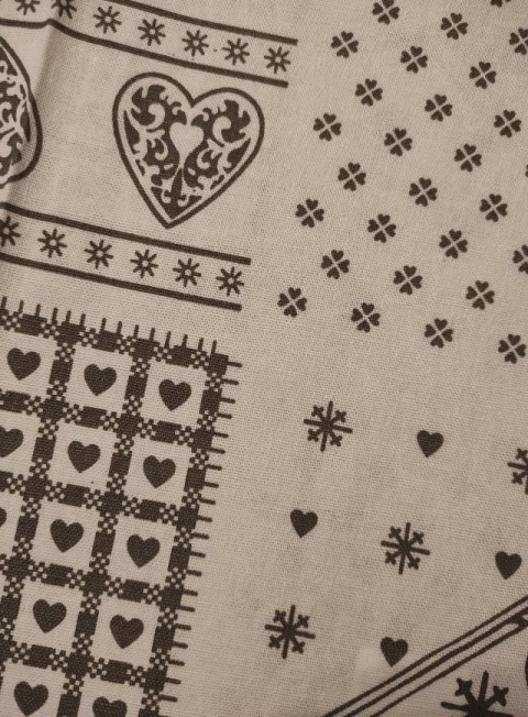 Bieżnik 40*180cm biały w szare domki (SJ6-4180) -40%