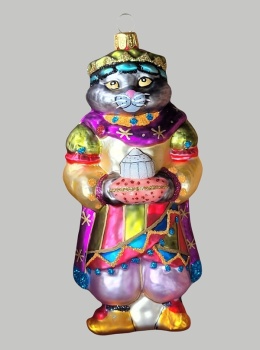 Bauble form: Circus collection Cat king (94) H