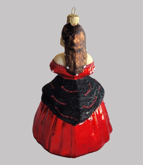 Bombka formowa: Księżniczka Sisi czerwona (141) SE