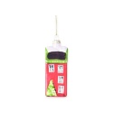Glass bauble: Red matte tenement house (TG79489)