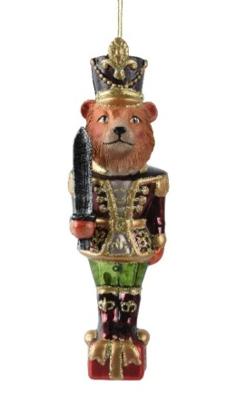 Glass bauble: Nutcracker lion (129725)