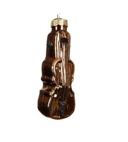 Bombka szklana: Skrzypce brązowe (129600)