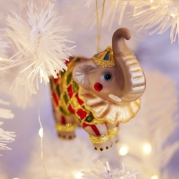 Glass bauble: Circus elephant (129662)